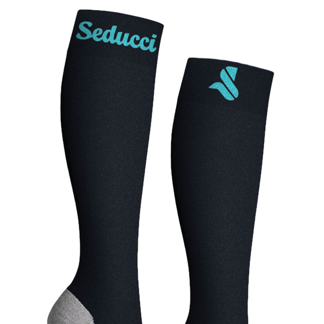 Equestrian Socks - Pro Ag+ Navy Turquoise
